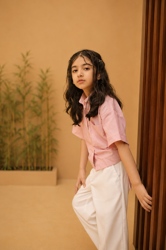 Tea Rose Pink Stripe Shirt
