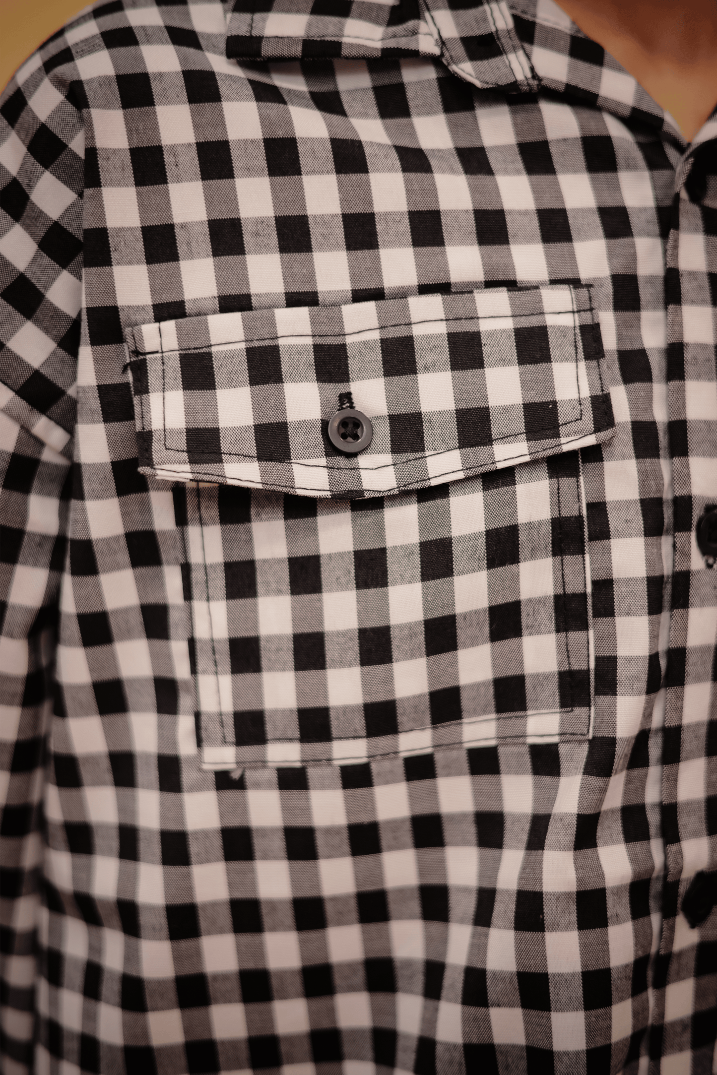 Classic Black Check Shirt