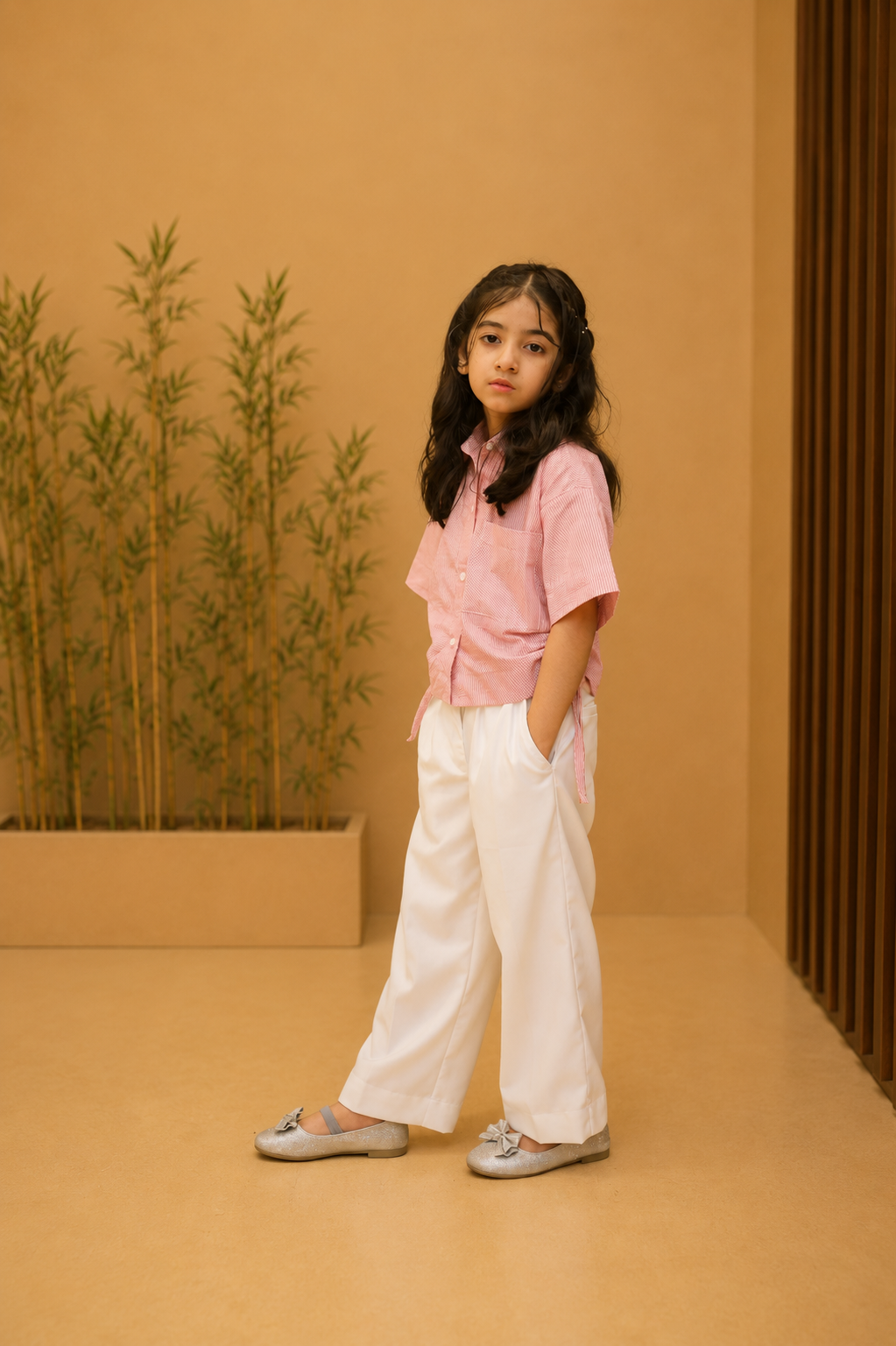 Tea Rose Pink Stripe Shirt