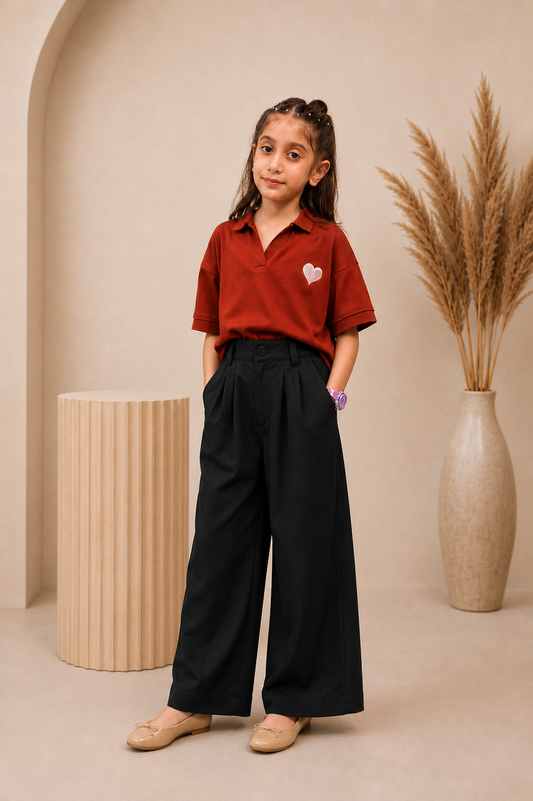 Korean Fit Dress Pants – Signature Black Double Pleated